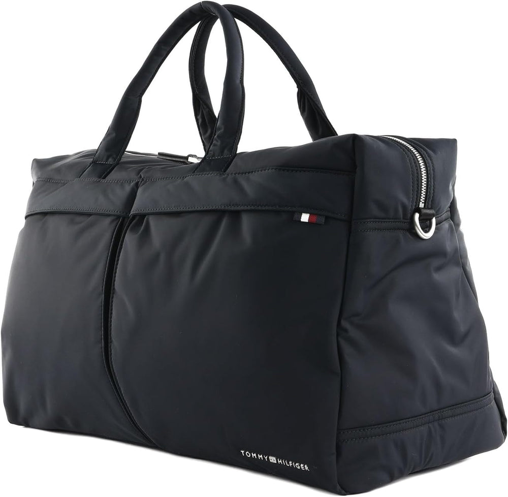 Tommy Hilfiger bărbați TH Signature geantă de voiaj AM0AM12218 sac de călătorie, negru (negru) Bagaje și echipament de călătorie Naty Shop