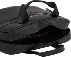 Tommy Hilfiger ESSENTIAL PU COMPUTER BAG sac pour ordinateur portable pour hommes, Noir, OS Bagages et équipement de voyage Naty Shop