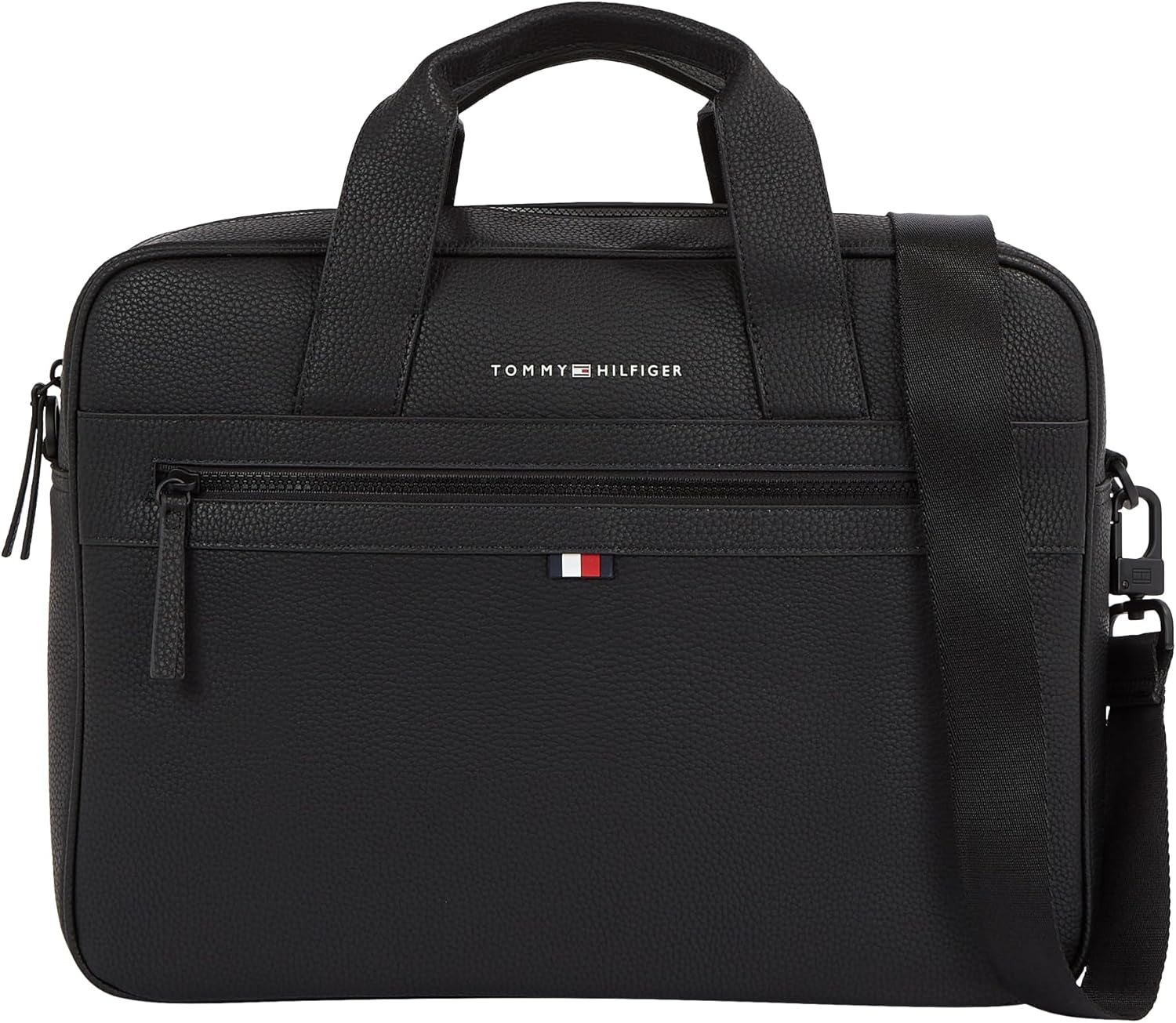 Tommy Hilfiger ESSENTIAL PU COMPUTER BAG sac pour ordinateur portable pour hommes, Noir, OS Bagages et équipements de voyage Naty Shop Titre par défaut