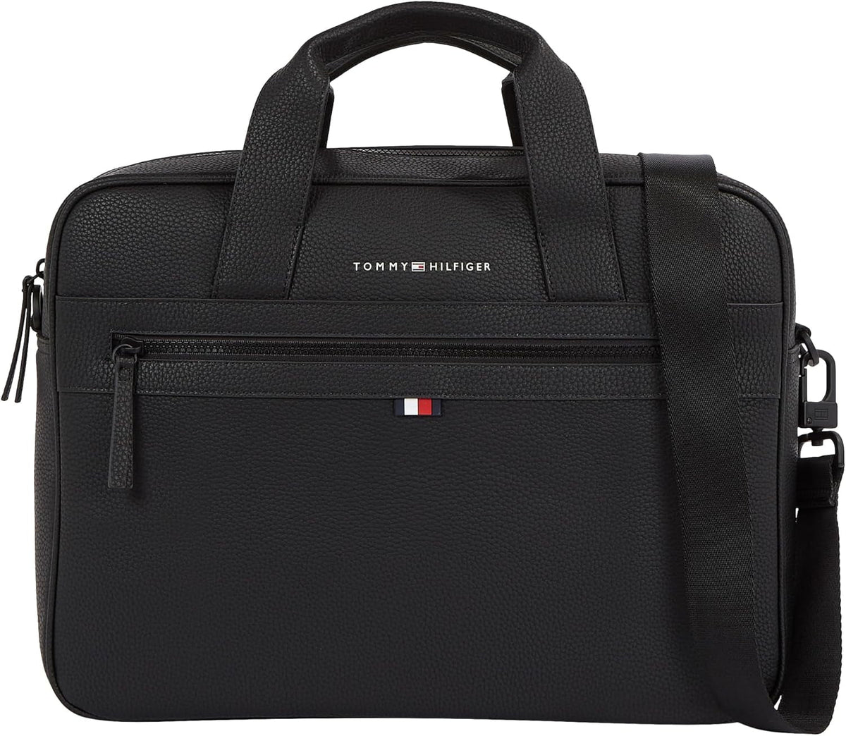 Tommy Hilfiger ESSENTIAL PU COMPUTER BAG sac pour ordinateur portable pour hommes, Noir, OS Bagages et équipements de voyage Naty Shop Titre par défaut