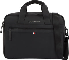 Tommy Hilfiger ESSENTIAL PU COMPUTER BAG sac pour ordinateur portable pour hommes, Noir, OS Bagages et équipements de voyage Naty Shop Titre par défaut