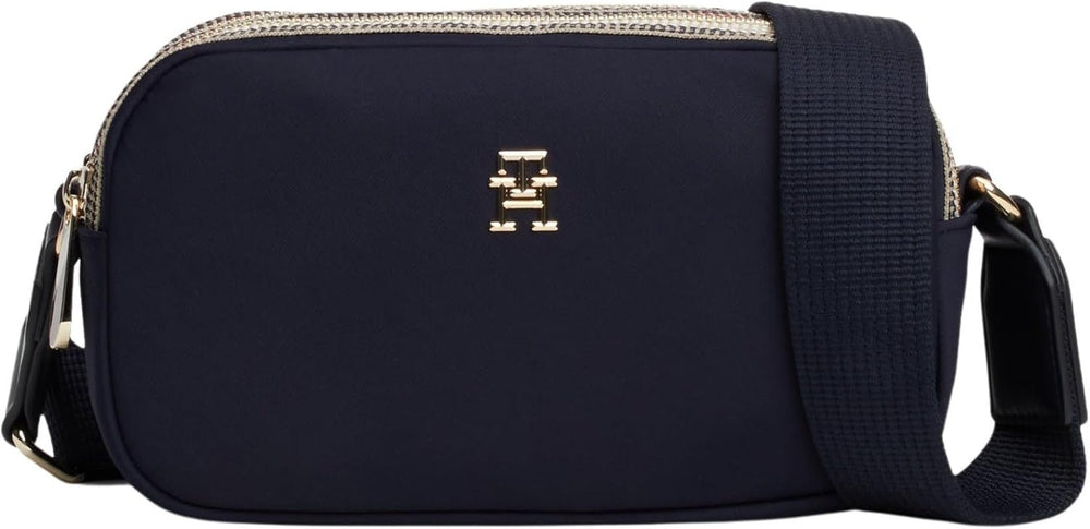 Tommy Hilfiger sac à bandoulière Poppy Camera Bag Petits Sacs Femme Naty Shop Bleu (Space Blue)