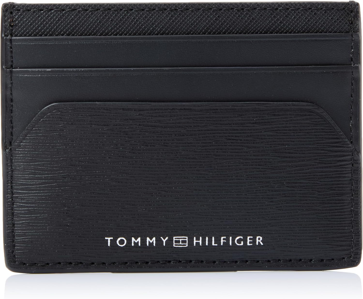 Tommy Hilfiger Men TH PLAQUE CC HOLDER, Noir, Taille Unique Portefeuille Homme Naty Shop Default Title