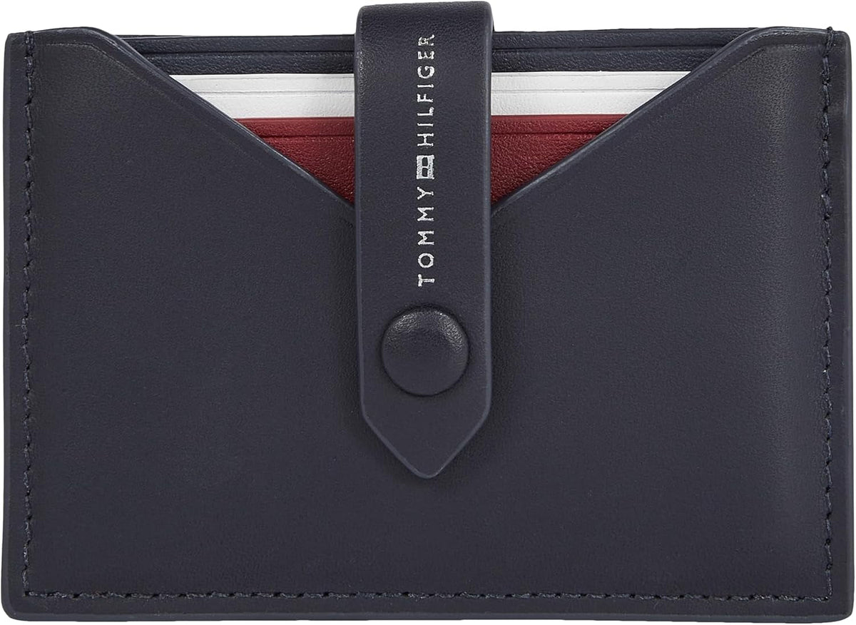 Tommy Hilfiger Portefeuille Homme Smooth Retractable Cc Small, Bleu (Space Blue), Onesize Portefeuille Homme Naty Shop Default Title