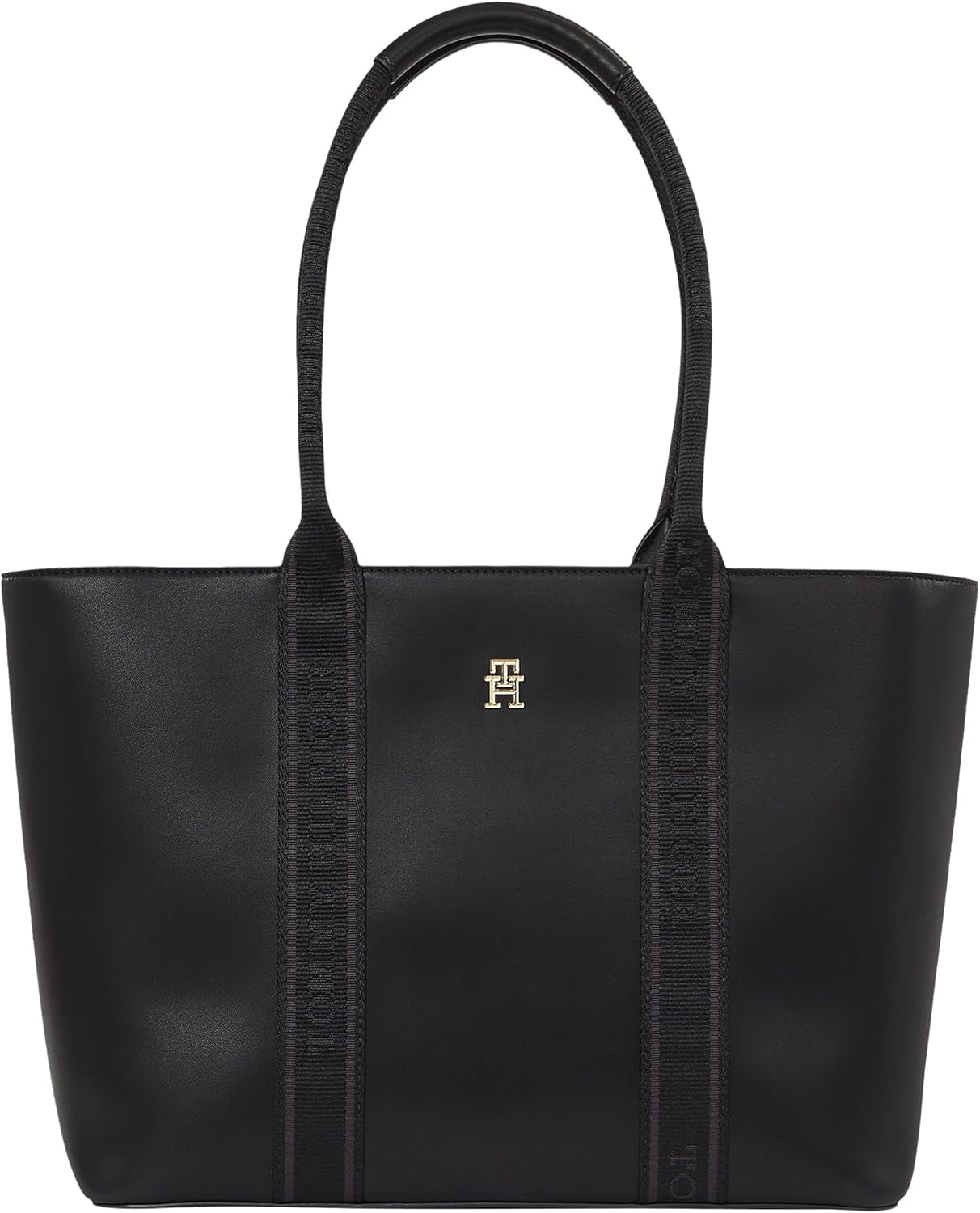 Tommy Hilfiger Th Logotape Tote Aw0aw17198 Sac cabas Femme Sacs Naty Shop Noir (black)