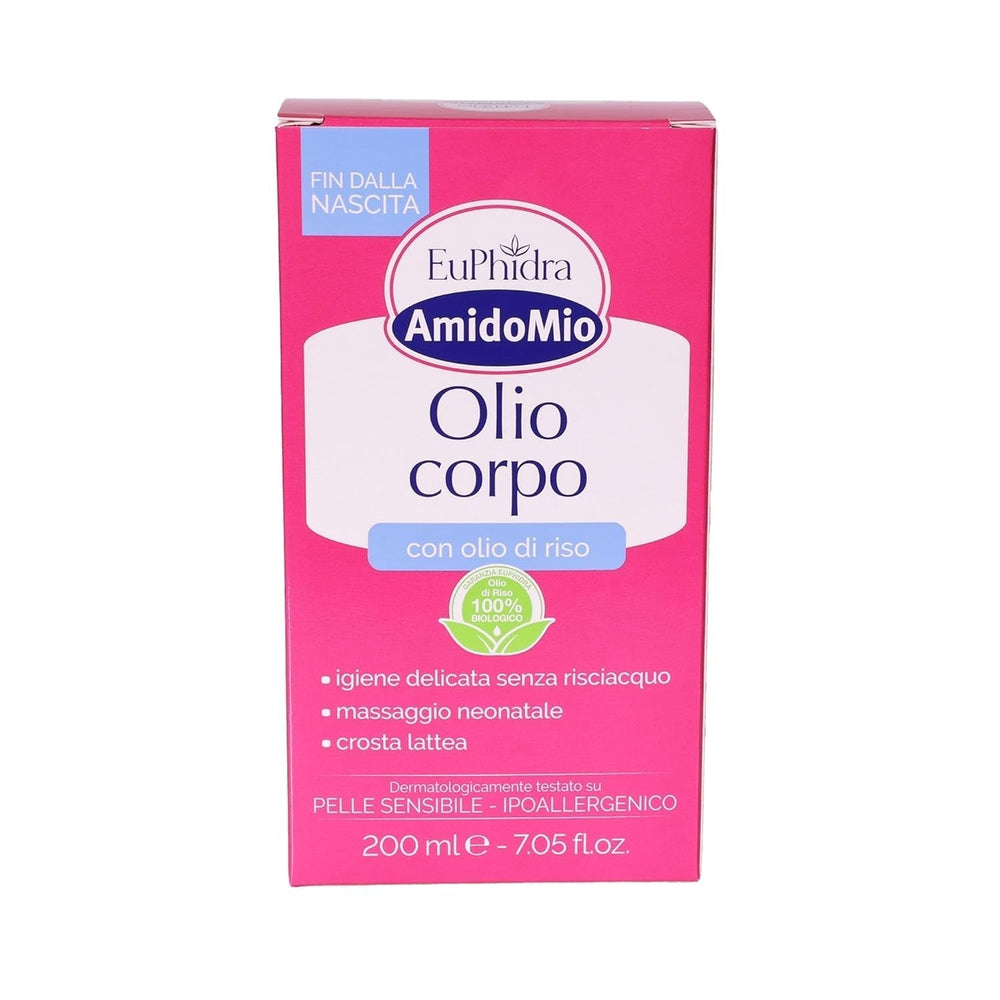 Huile corporelle Starch Mio, enlève les croûtes de lait du nouveau-né, 200 ml Enfant - Bain et Soin Naty Shop