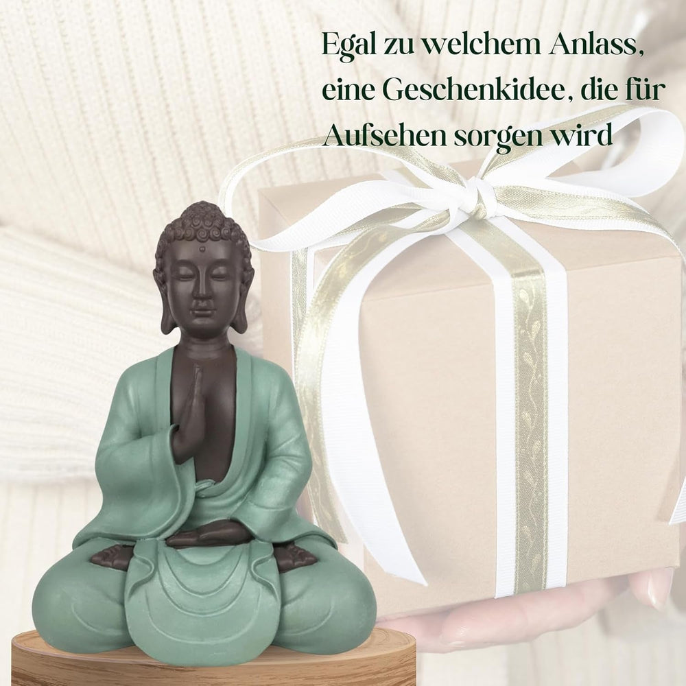 Zen Arôme SBM5 Statuie Zen Bodhi, verde/maro, 20 cm înălțime Statuete si sculpturi Naty Shop